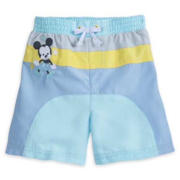 DISNEY BABY Mickey Mouse Baby Boy Swimsuit - Rash Guard and Swim Trunk  🐭 - Picture 6 of 15